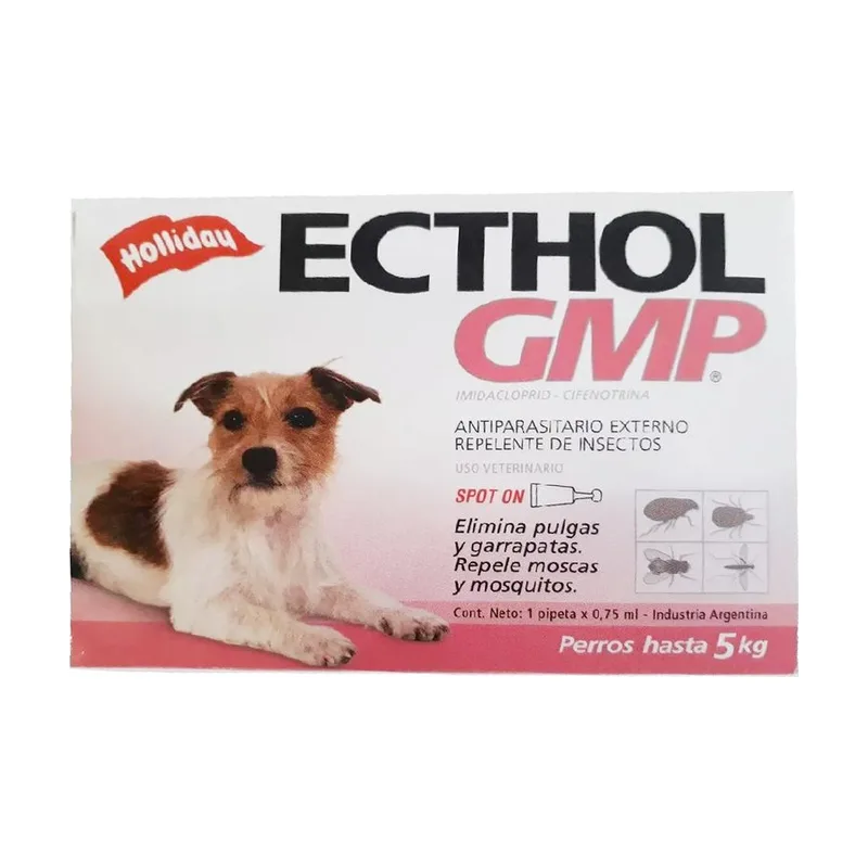 Ecthol GMP Pipeta antipulgas Hasta 5 kg