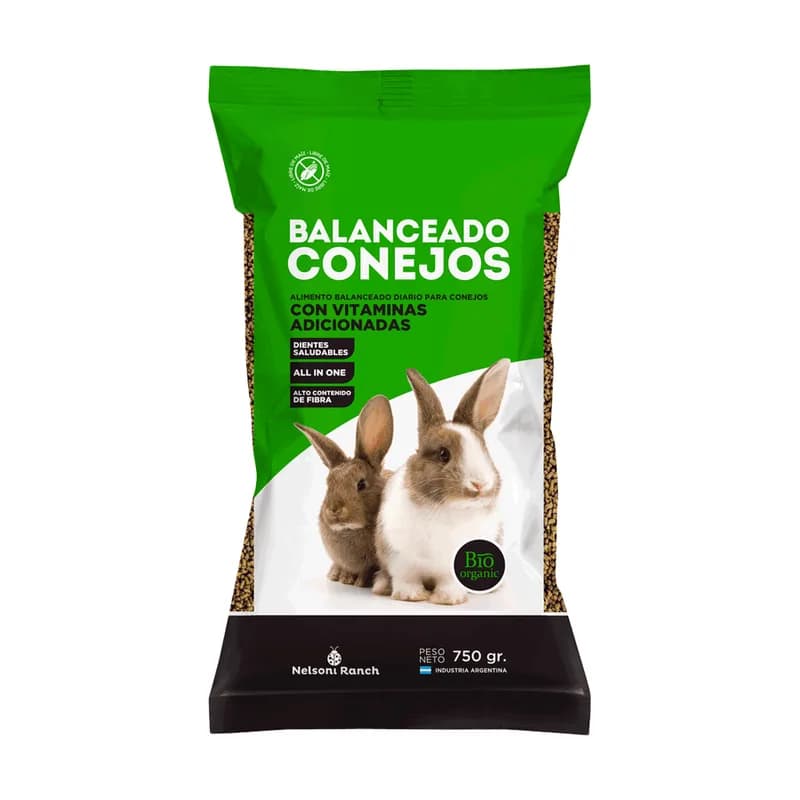 Nelsoni Ranch Balanceado para conejos 750 g